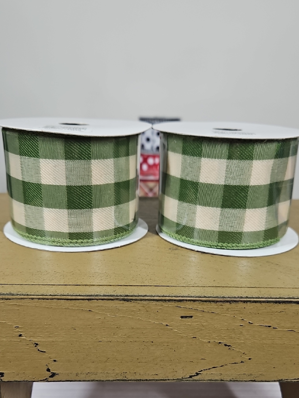 Gingham Wired Ribbon Bundle